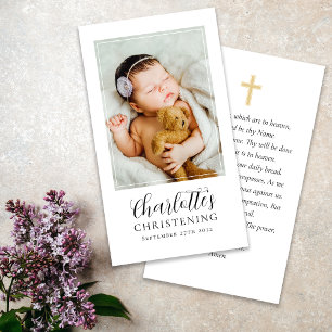 D'appel Carte de prière de conservation de photos Christen