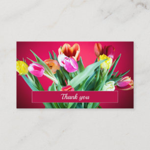 D'appel Carte de remerciements d'affaires décorations flor