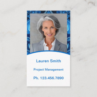 D'appel Carte de reprise mini | Carte réseau bleu moderne