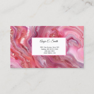 D'appel Carte de visite à impression d'agate