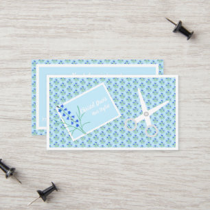 D'appel Carte de visite de coiffeur Crocos Bleus