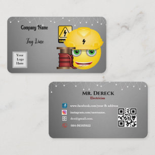 D'appel Carte de visite électrique