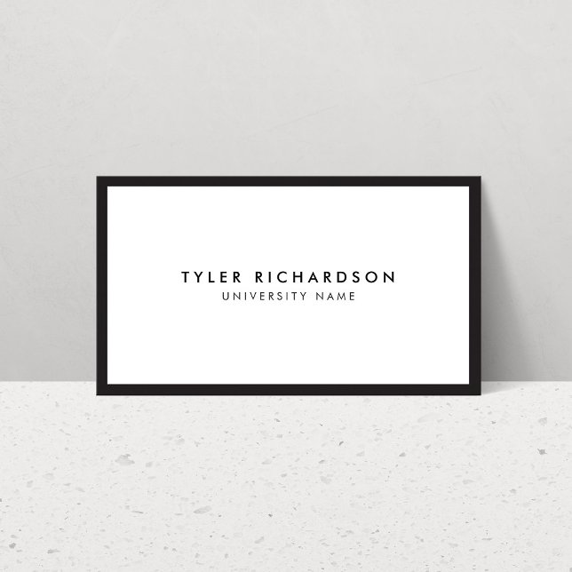 D'appel Carte de visite étudiant diplômé classique (Créateur téléchargé)