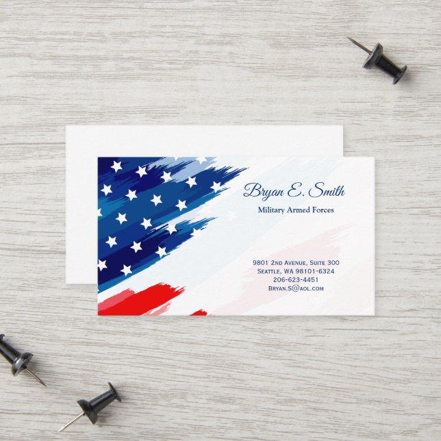 D'appel Carte de visite militaire (Devant/Arrière en situation)