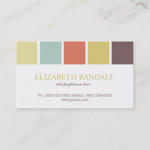 D'appel Carte de visite/télécartes de palette de couleur