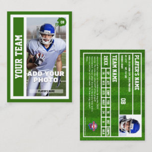 D'appel Carte d'échange Quart-back de football personnalis
