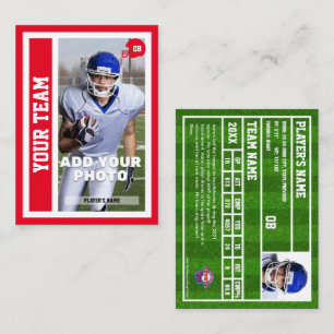 D'appel Carte d'échange Quart-back de football personnalis