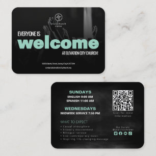 D'appel Carte d'invitation de bienvenue à l'église Modèle