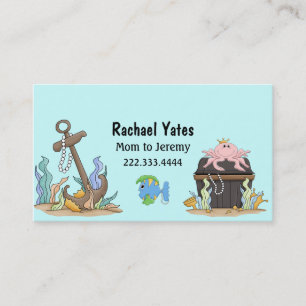 D'appel Carte mignonne de maman de trésor submergé