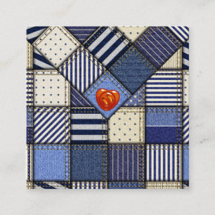 D'appel Coudre Carte de visite de courtepointe Seamstress