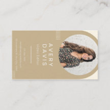 Éditeur vidéo carte de visite