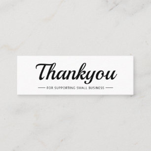 D'appel Élégante carte de Merci de logo d'entreprise mod
