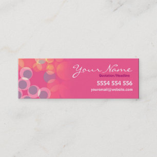D'appel Le gauchisant bouillonne mini carte de contact