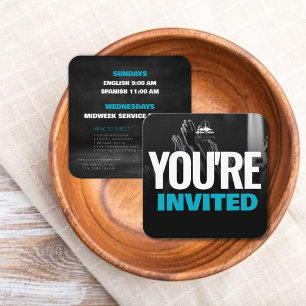 D'appel Modèle de carte d'invitation d'église