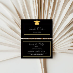 D'appel Modèle moderne Twin Graduation Nom Carte Insérer c