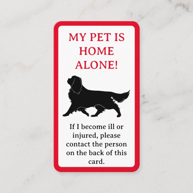 D'appel Mon animal de compagnie, Chien est la carte indivi (Devant)