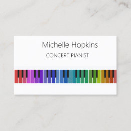 D'appel Musique Enseignant Élégante Touches Piano Carte d'