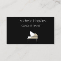 Musique Enseignant Élégante Touches Piano Carte d'