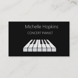 D'appel Professeur de Musique Carte de Visite Élégantes To
