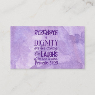 D'appel Proverbes 31:25-26 Carte d'appel, Pass on Note,