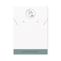 Sage simple | Carte d'affichage de bijoux de logo