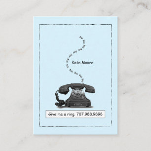 D'appel Téléphone vintage Donne-Moi Une Carte Bleue Anneau