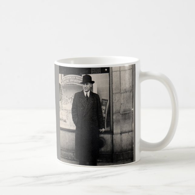 Dapper 1930er Mann Foto Kaffeetasse (Rechts)