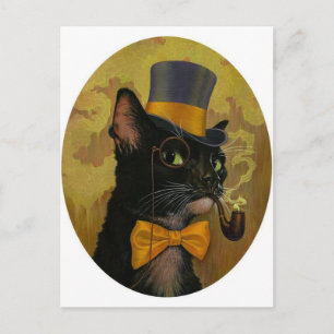 Dapper Cat Postkarte