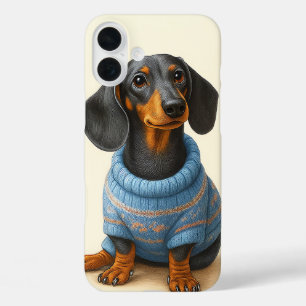 Dapper Dackel iPhone 16 Plus Hülle
