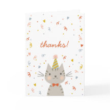 Dapper Kitty Danke-Karte