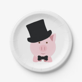 Dapper Pig Pappteller