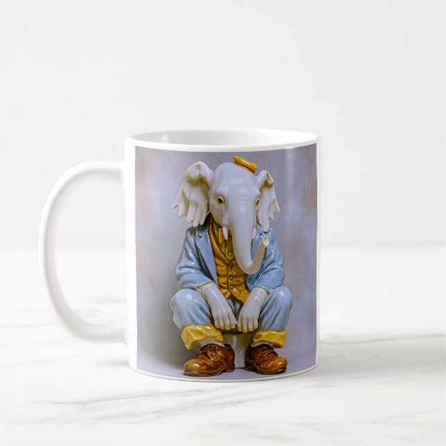 Dapper Rat Baby Kunst Kaffeetasse (Links)