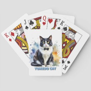 Dapper Tuxedo Cat Spielkarten