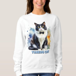 Dapper Tuxedo Cat Sweatshirt