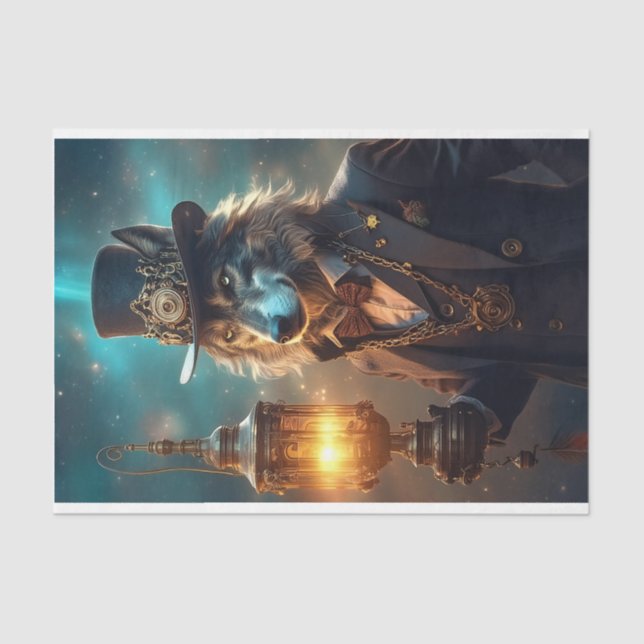 Dapper Wolf Seidenpapier (Vorderseite)