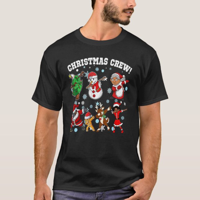 Dapping Christmas Crew Xmas Holiday T-Shirt (Vorderseite)