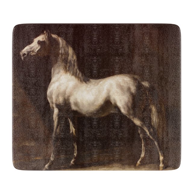 Dapple Gray Horse (von Théodore Géricault) Schneidebrett (Vorderseite)
