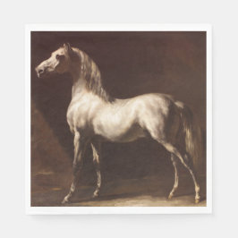 Dapple Gray Horse (von Théodore Géricault) Serviette