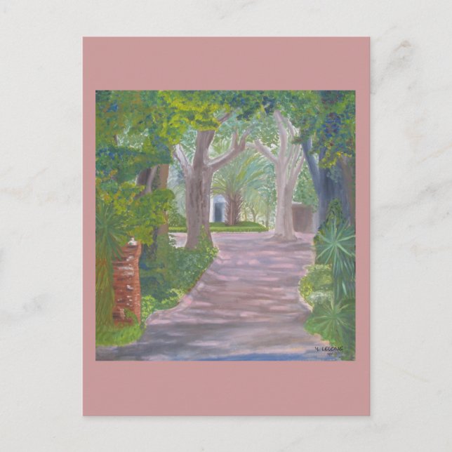 Dappled Shade Drive Postkarte (Vorderseite)