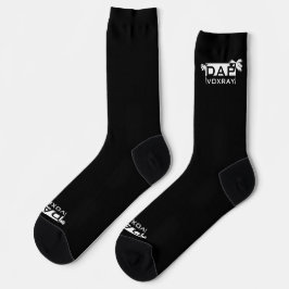 DapVoxray_Logo_Palms schwarze Socken