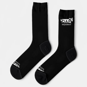 DapVoxray_Logo_Palms schwarze Socken