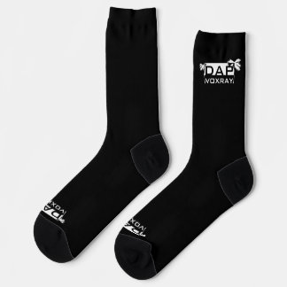 DapVoxray_Logo_Palms schwarze Socken