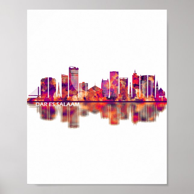 Dar es Salaam Tansania Skyline Poster (Vorne)