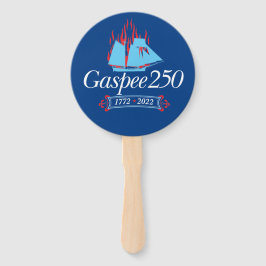 DAR Gaspee250 - Italienisches Logo auf Blauer Hand Fächer