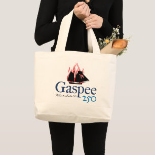 DAR Gaspee250 - Rustikale Logo-Jumbo-Tasche Jumbo Stoffbeutel
