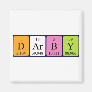 Darby Periby-Tabellenname-Magnet Magnet