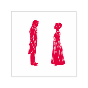Darcy & Elizabeth Silhouette Permastempel