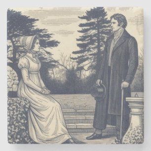 Darcy & Elizabeth Szene Steinuntersetzer