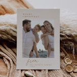 DARCY Gold Einzigartiges Vintages Foto Feiertagskarte<br><div class="desc">DARCY Gold Einzigartige Weihnachtskarte für Vintage Fotos. Personalisieren Sie die Kartenvorderseite mit einem Foto,  Ihrem Familiennamen und dem Jahr. Personalisieren Sie den Rücken mit einem optionalen Urlaubsgruß oder Familiennachrichten und Ihrem Familiennamen.</div>