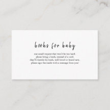 DARCY Schwarz-weiß Books for Baby Card